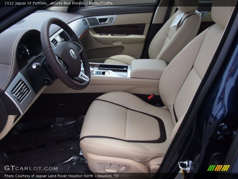 Azurite Blue Metallic / Barley/Truffle 2012 Jaguar XF Portfolio