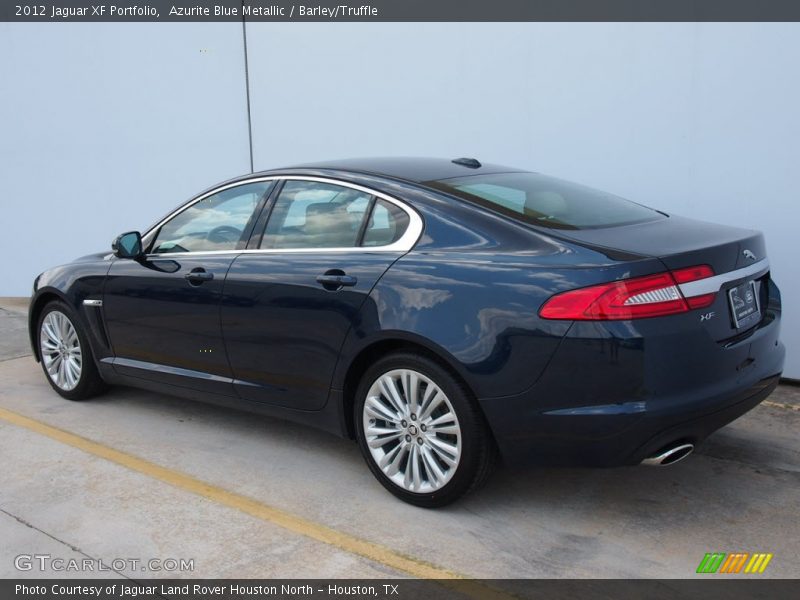 Azurite Blue Metallic / Barley/Truffle 2012 Jaguar XF Portfolio