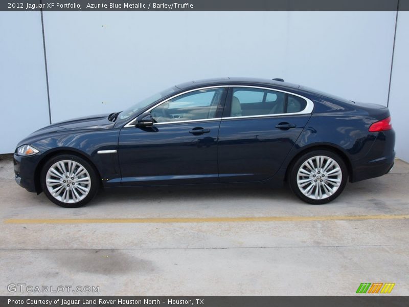 Azurite Blue Metallic / Barley/Truffle 2012 Jaguar XF Portfolio