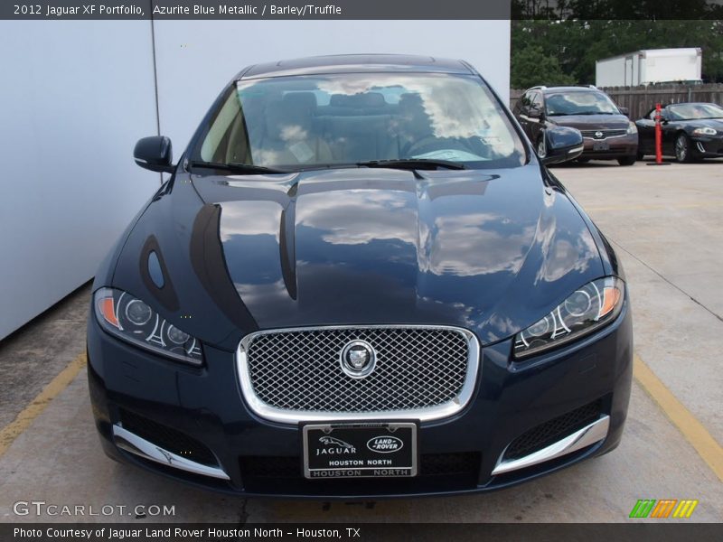 Azurite Blue Metallic / Barley/Truffle 2012 Jaguar XF Portfolio
