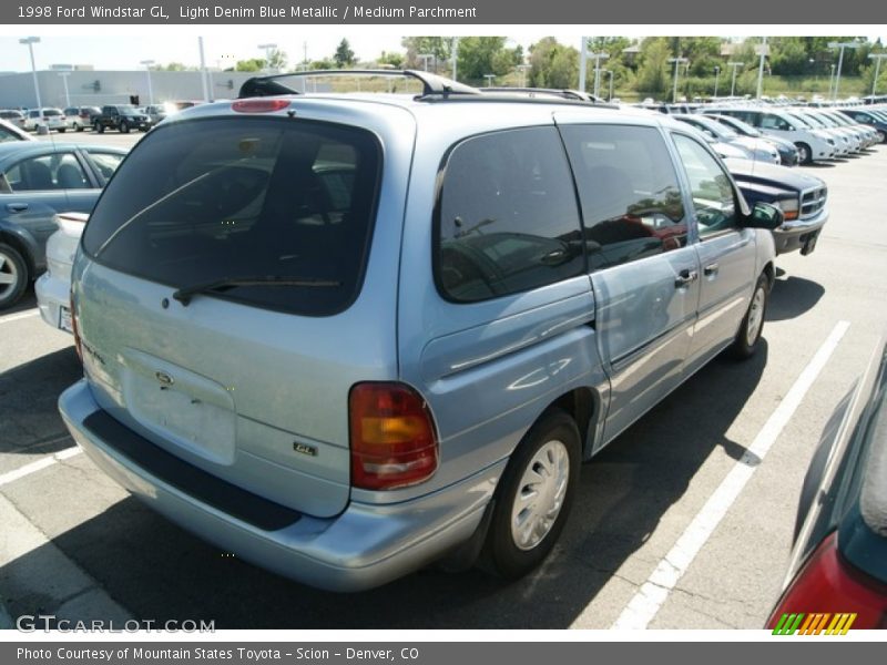 Light Denim Blue Metallic / Medium Parchment 1998 Ford Windstar GL