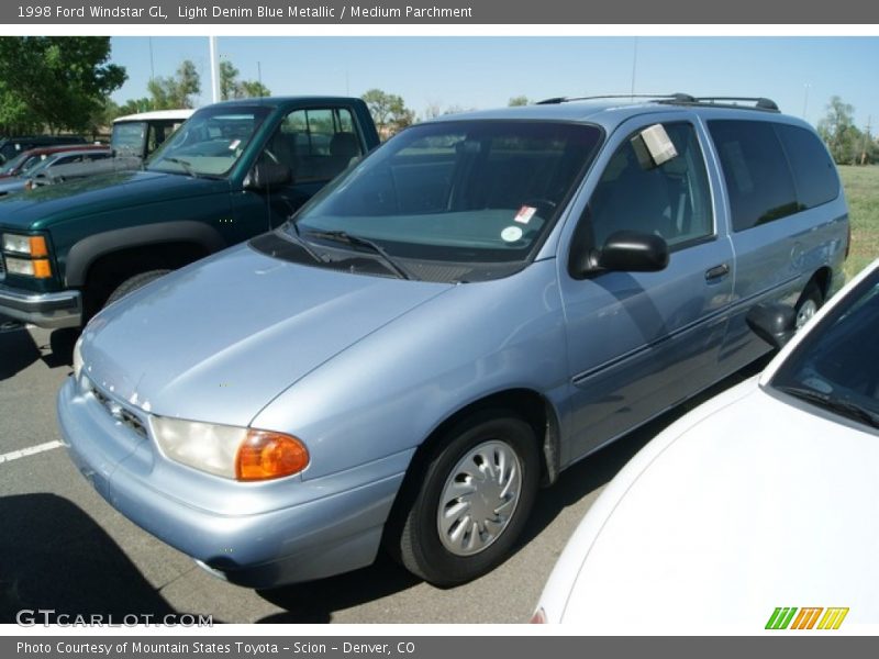Light Denim Blue Metallic / Medium Parchment 1998 Ford Windstar GL