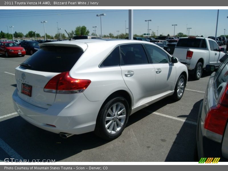 Blizzard Pearl White / Ivory 2011 Toyota Venza I4 AWD