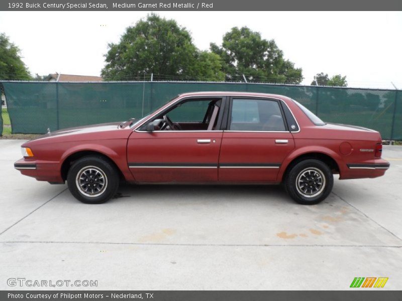  1992 Century Special Sedan Medium Garnet Red Metallic