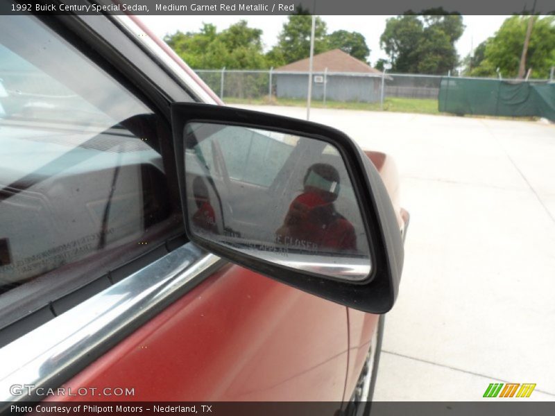 Medium Garnet Red Metallic / Red 1992 Buick Century Special Sedan