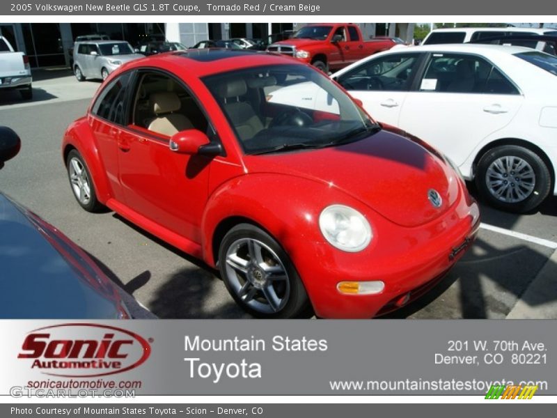 Tornado Red / Cream Beige 2005 Volkswagen New Beetle GLS 1.8T Coupe