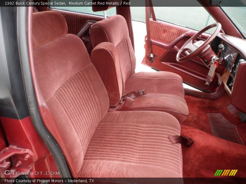  1992 Century Special Sedan Red Interior