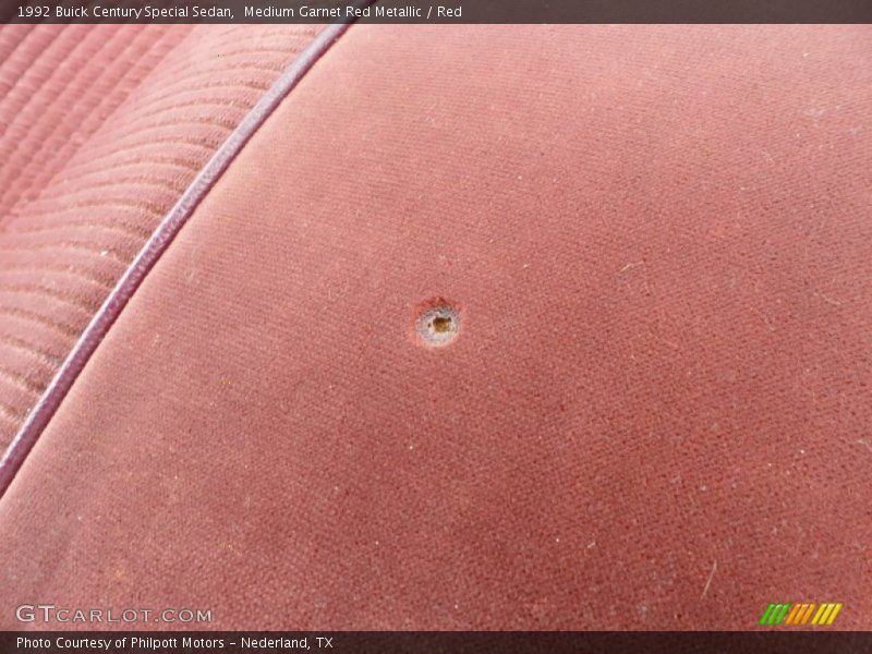 Medium Garnet Red Metallic / Red 1992 Buick Century Special Sedan