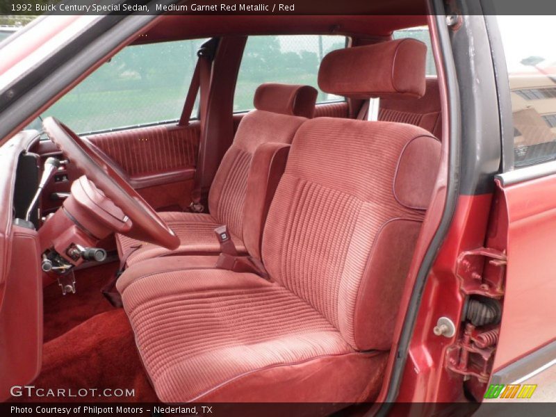  1992 Century Special Sedan Red Interior