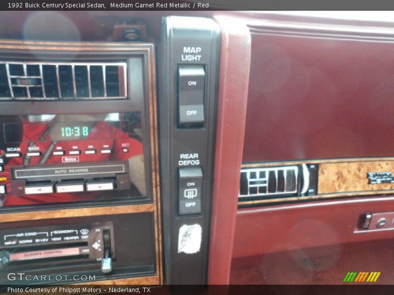 Medium Garnet Red Metallic / Red 1992 Buick Century Special Sedan