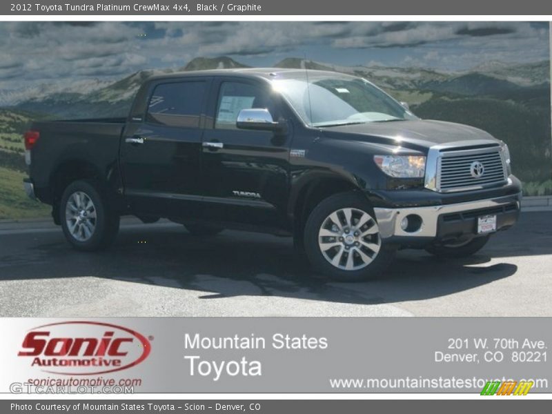 Black / Graphite 2012 Toyota Tundra Platinum CrewMax 4x4