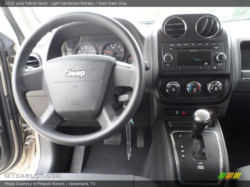Light Sandstone Metallic / Dark Slate Gray 2010 Jeep Patriot Sport
