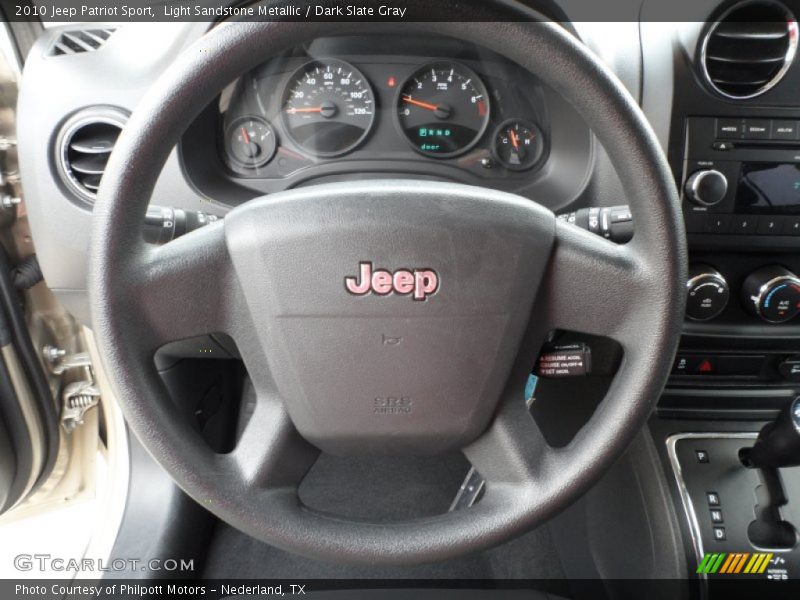 Light Sandstone Metallic / Dark Slate Gray 2010 Jeep Patriot Sport