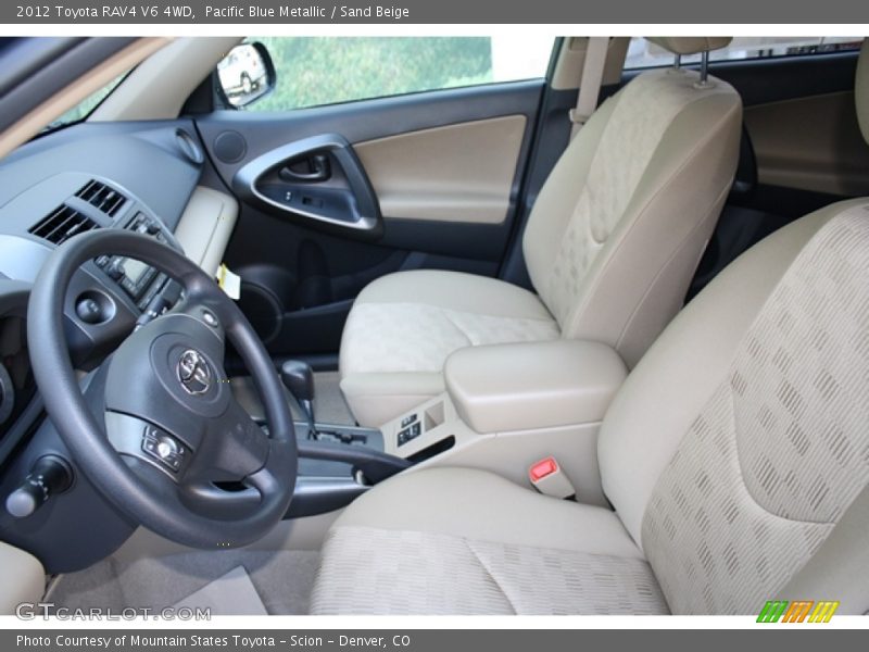 Pacific Blue Metallic / Sand Beige 2012 Toyota RAV4 V6 4WD