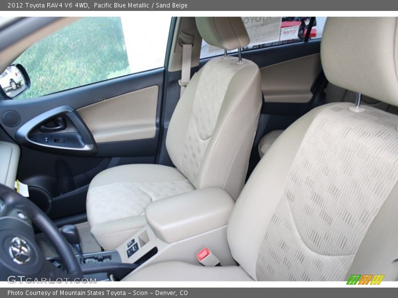 Pacific Blue Metallic / Sand Beige 2012 Toyota RAV4 V6 4WD