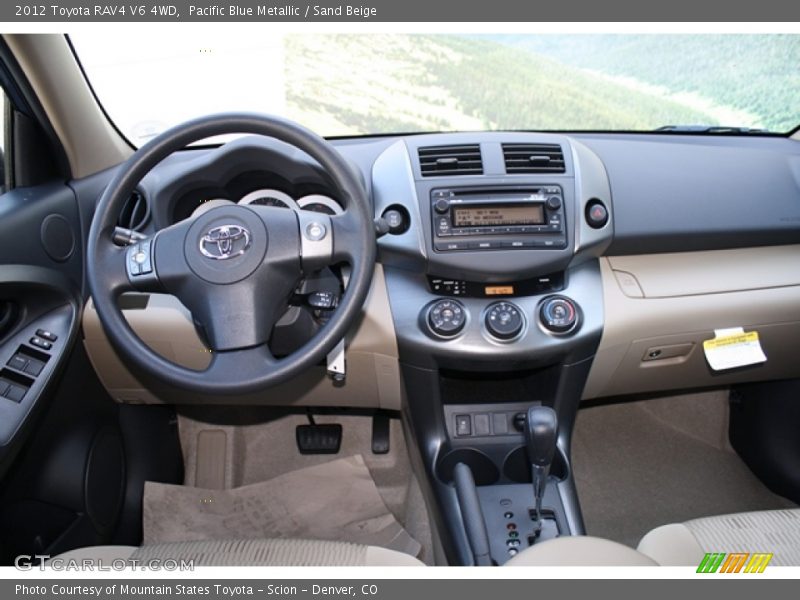 Pacific Blue Metallic / Sand Beige 2012 Toyota RAV4 V6 4WD