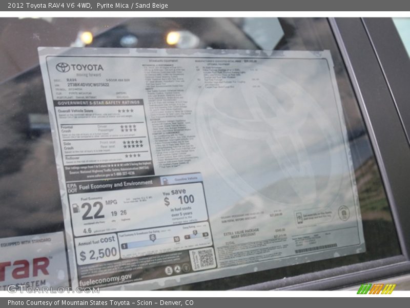 Pyrite Mica / Sand Beige 2012 Toyota RAV4 V6 4WD