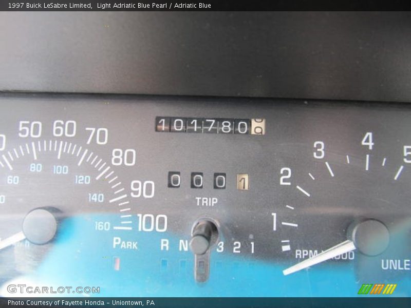 Light Adriatic Blue Pearl / Adriatic Blue 1997 Buick LeSabre Limited