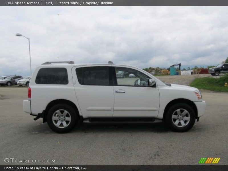 Blizzard White / Graphite/Titanium 2004 Nissan Armada LE 4x4