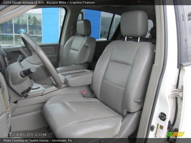 Blizzard White / Graphite/Titanium 2004 Nissan Armada LE 4x4