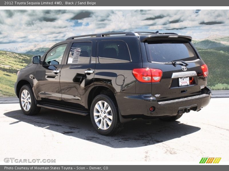 Black / Sand Beige 2012 Toyota Sequoia Limited 4WD
