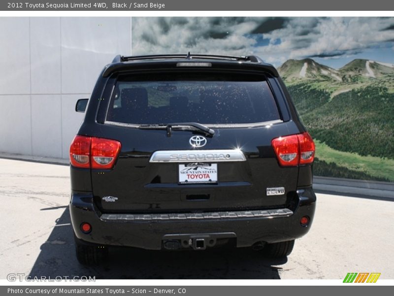 Black / Sand Beige 2012 Toyota Sequoia Limited 4WD