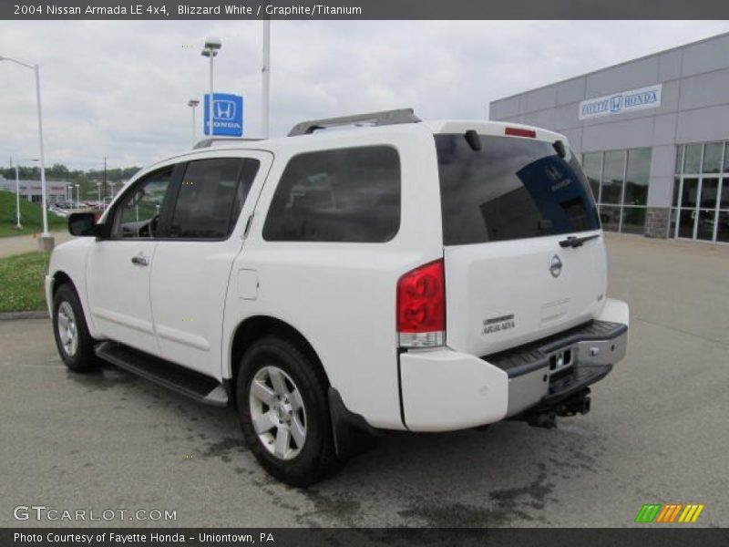 Blizzard White / Graphite/Titanium 2004 Nissan Armada LE 4x4