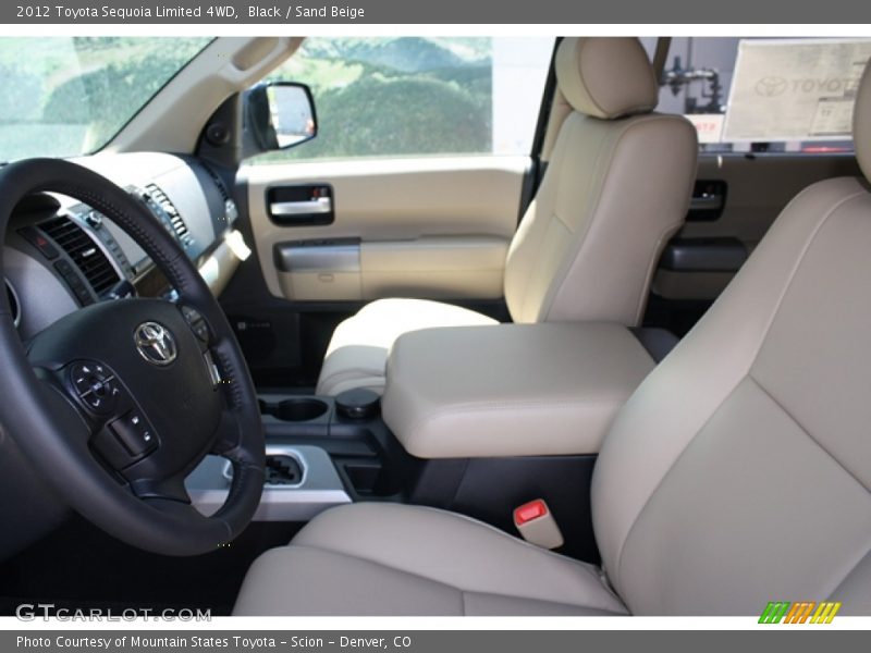 Black / Sand Beige 2012 Toyota Sequoia Limited 4WD