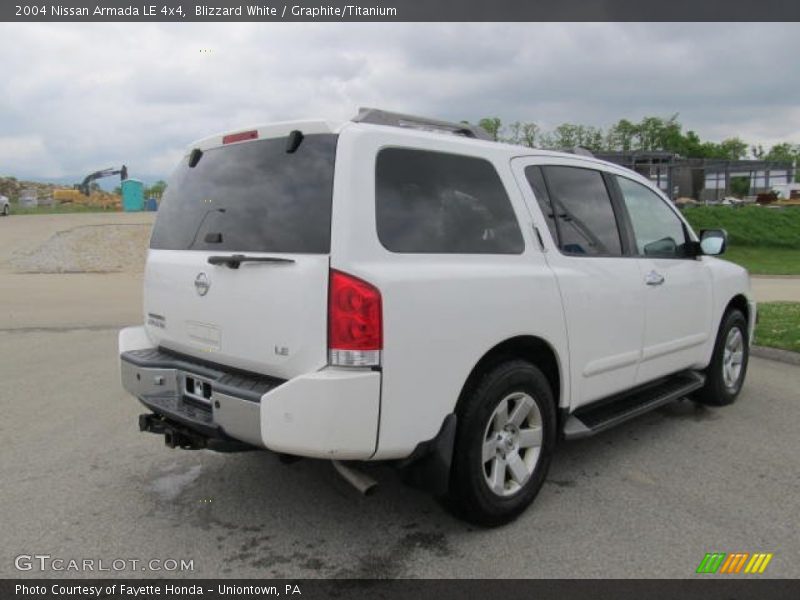 Blizzard White / Graphite/Titanium 2004 Nissan Armada LE 4x4