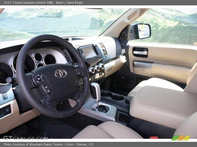 Black / Sand Beige 2012 Toyota Sequoia Limited 4WD