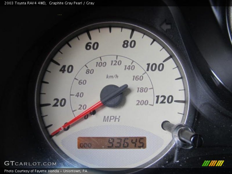 Graphite Gray Pearl / Gray 2003 Toyota RAV4 4WD