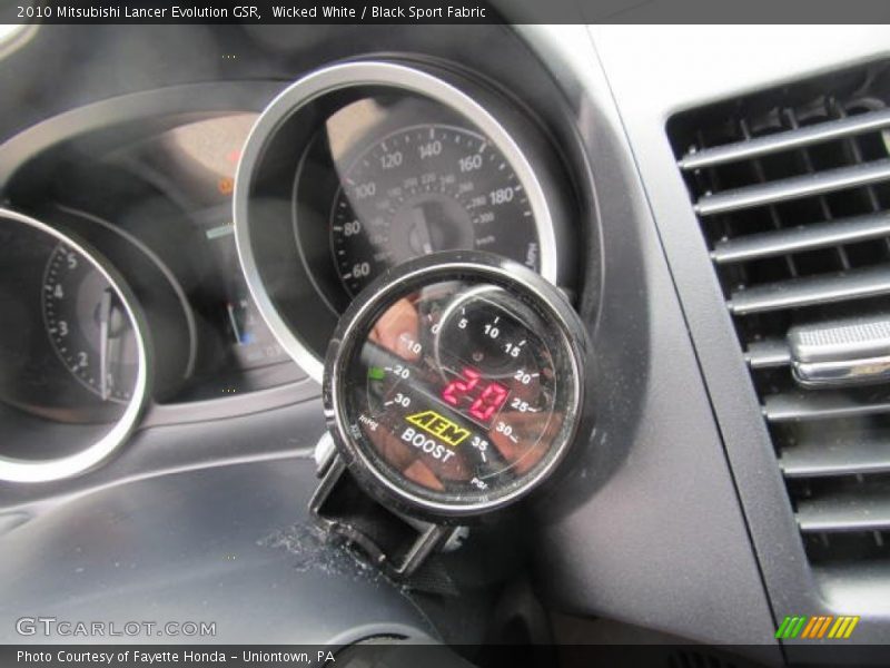 Wicked White / Black Sport Fabric 2010 Mitsubishi Lancer Evolution GSR