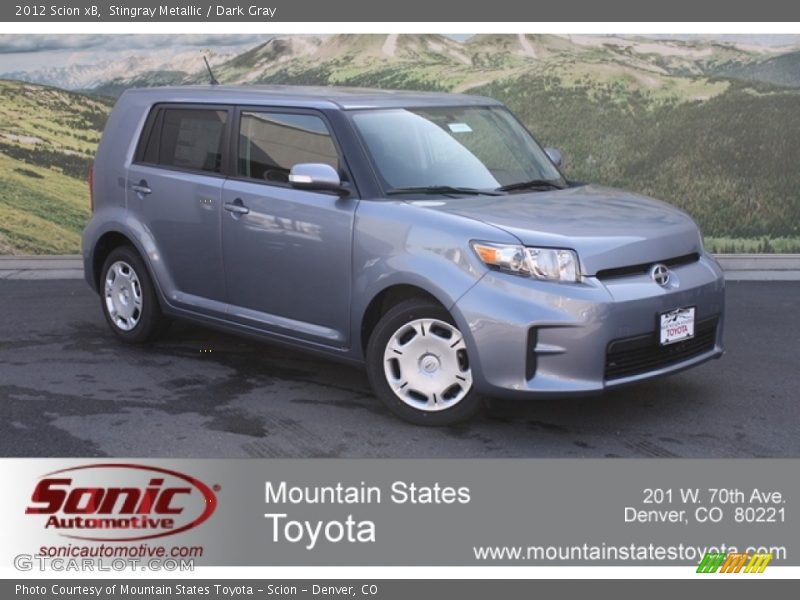 Stingray Metallic / Dark Gray 2012 Scion xB