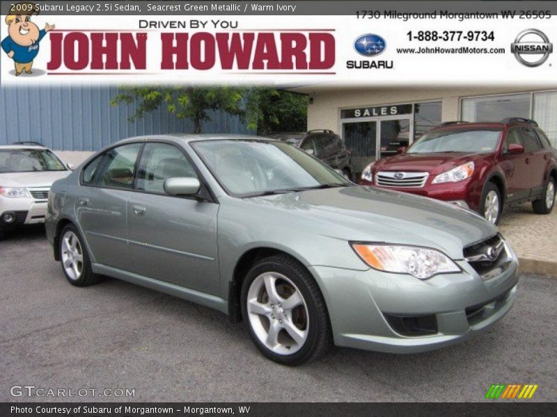 Seacrest Green Metallic / Warm Ivory 2009 Subaru Legacy 2.5i Sedan