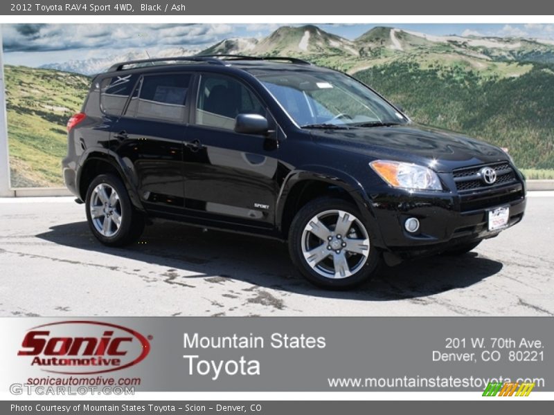 Black / Ash 2012 Toyota RAV4 Sport 4WD