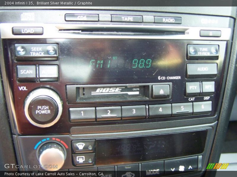 Brilliant Silver Metallic / Graphite 2004 Infiniti I 35