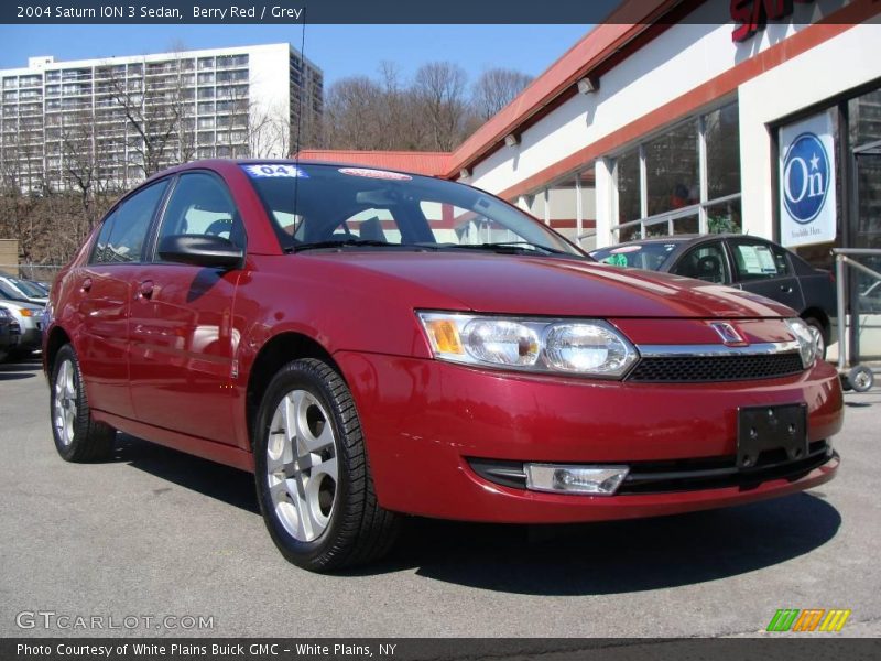 Berry Red / Grey 2004 Saturn ION 3 Sedan