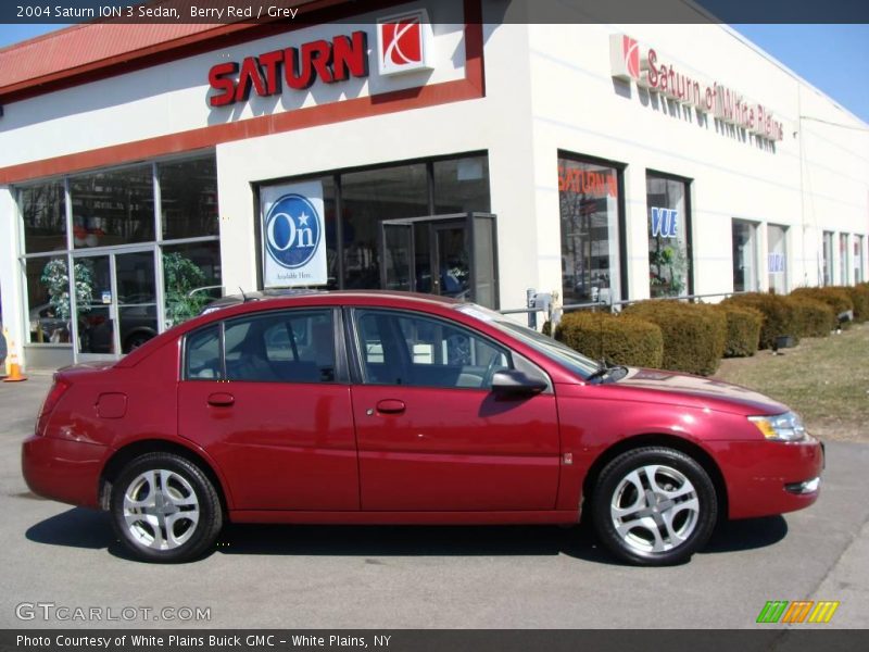 Berry Red / Grey 2004 Saturn ION 3 Sedan