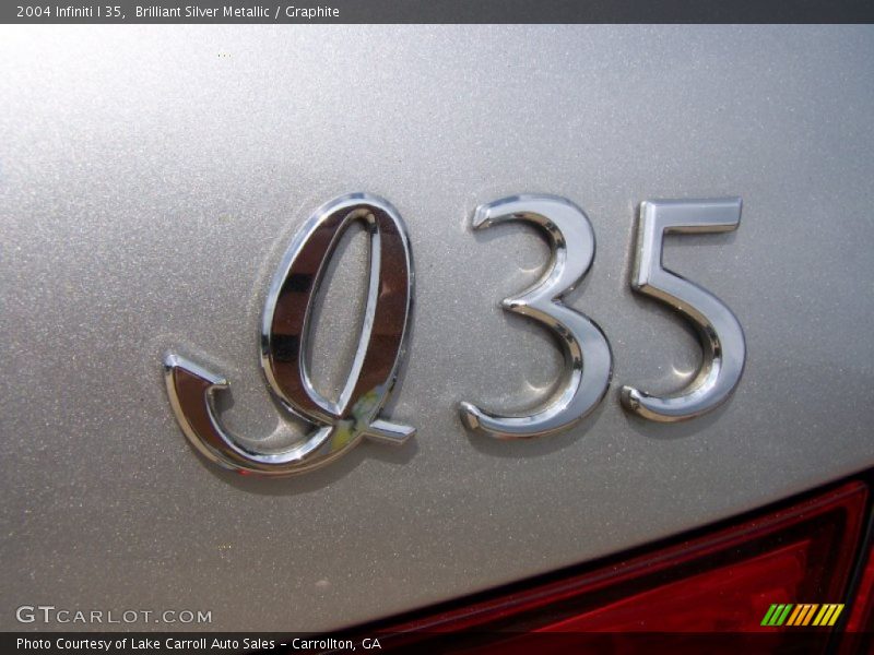 Brilliant Silver Metallic / Graphite 2004 Infiniti I 35