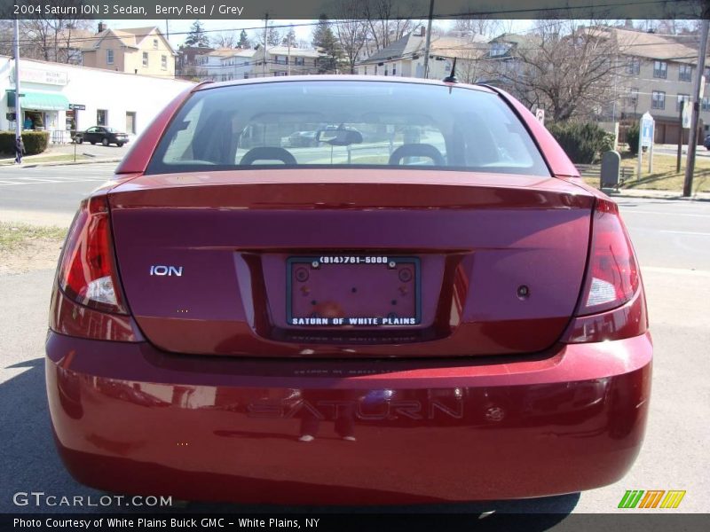 Berry Red / Grey 2004 Saturn ION 3 Sedan