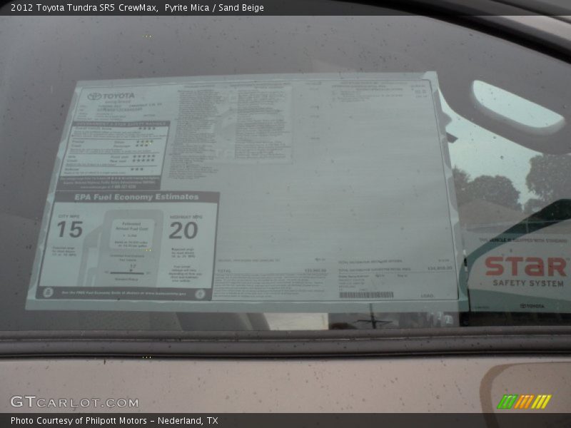 Pyrite Mica / Sand Beige 2012 Toyota Tundra SR5 CrewMax
