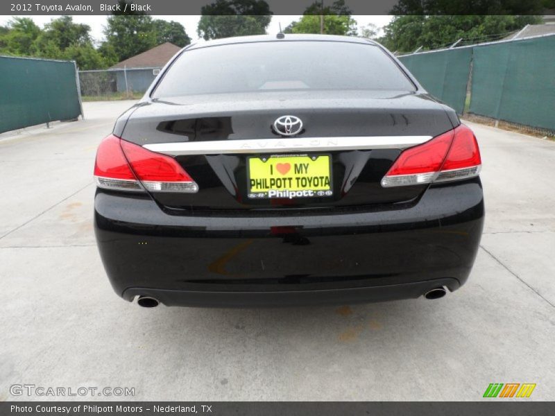 Black / Black 2012 Toyota Avalon