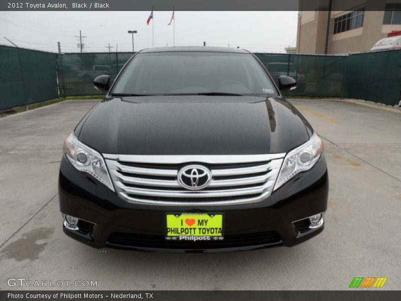 Black / Black 2012 Toyota Avalon