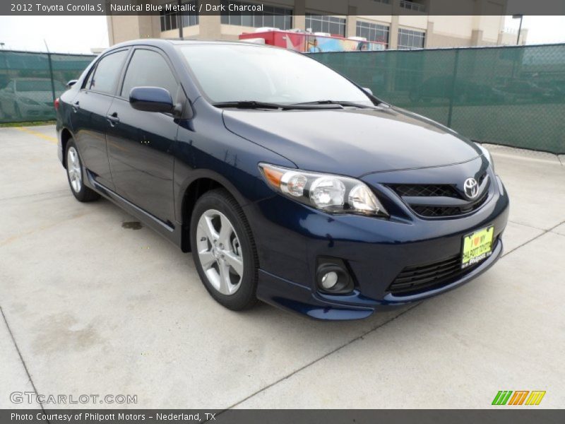 Nautical Blue Metallic / Dark Charcoal 2012 Toyota Corolla S
