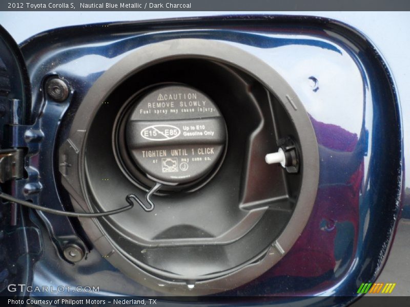 Nautical Blue Metallic / Dark Charcoal 2012 Toyota Corolla S