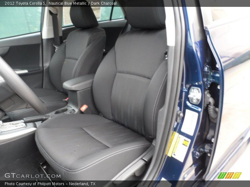 Nautical Blue Metallic / Dark Charcoal 2012 Toyota Corolla S
