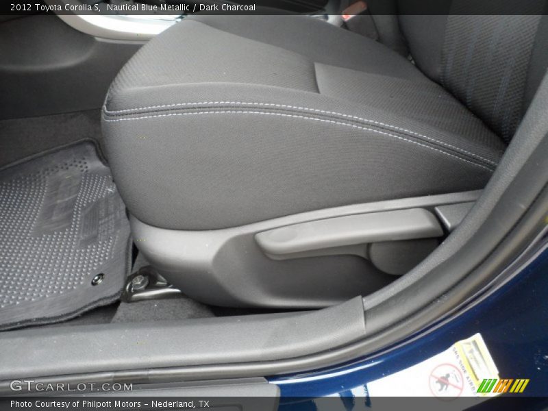 Nautical Blue Metallic / Dark Charcoal 2012 Toyota Corolla S