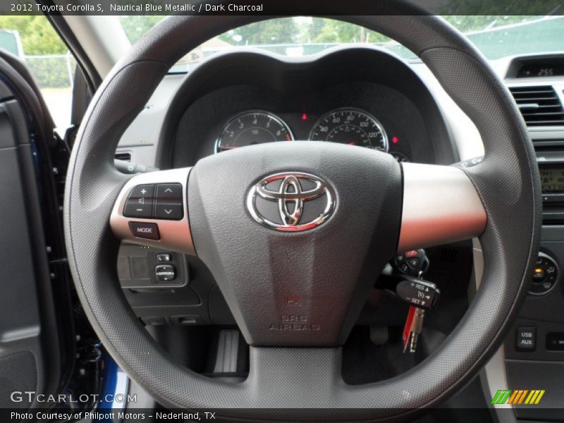 Nautical Blue Metallic / Dark Charcoal 2012 Toyota Corolla S
