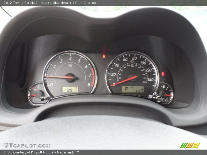 Nautical Blue Metallic / Dark Charcoal 2012 Toyota Corolla S