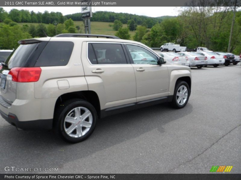 Gold Mist Metallic / Light Titanium 2011 GMC Terrain SLE AWD
